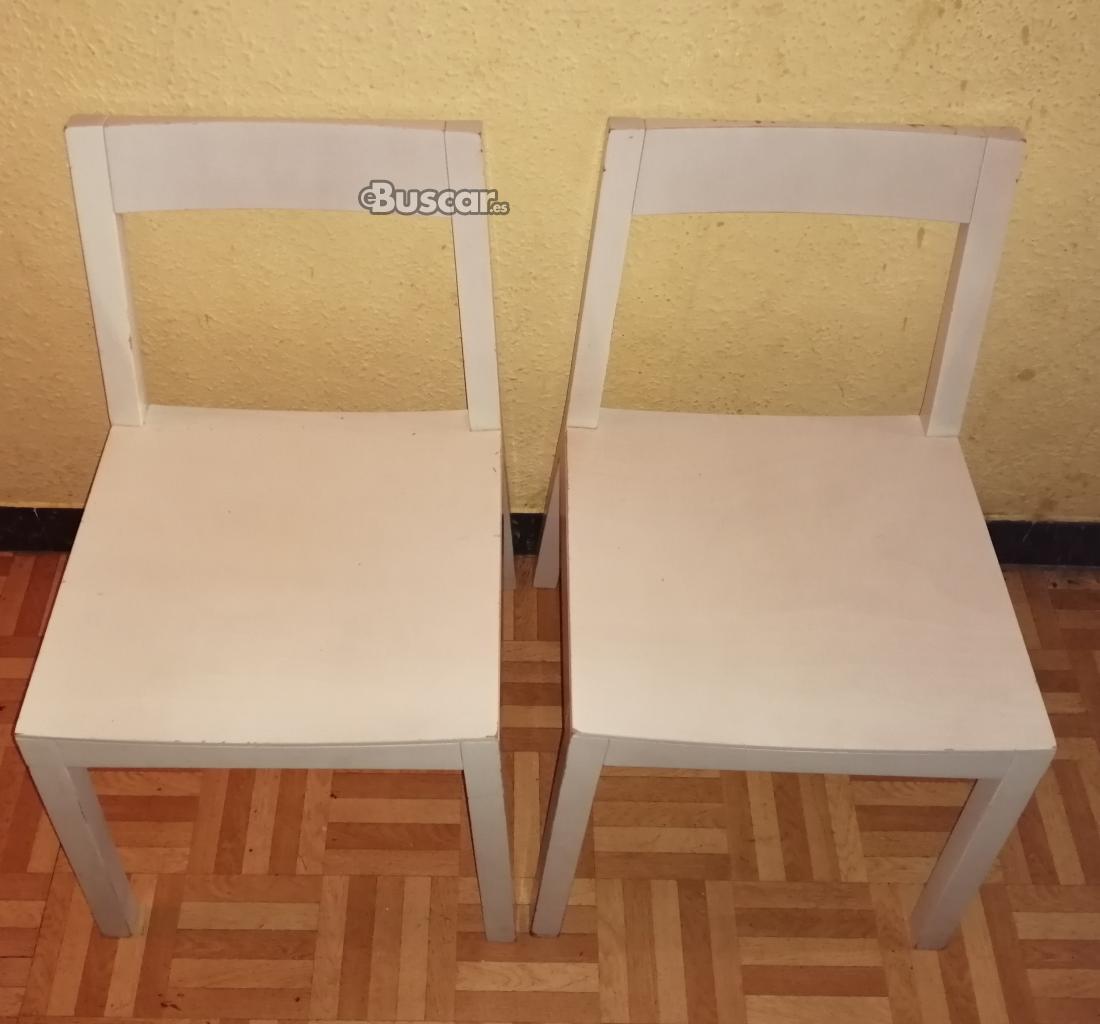 Pack de 4 sillas de madera
