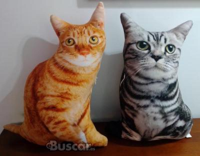 Lote de dos cojines diseño de gatos